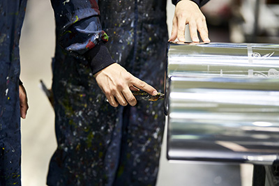 Image of a water-based printing worksite